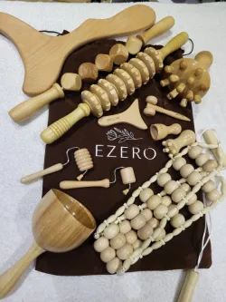 Première photo d'outils de madérothérapie dans notre centre de Charleroi